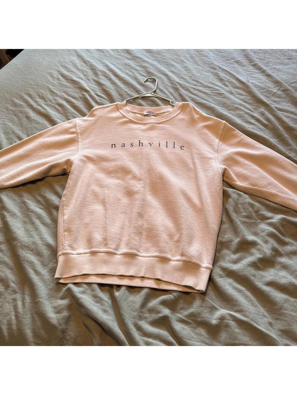 Nash Beige 'Nashville' Crewneck Sweatshirt S/M